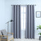 Blackout Curtains with Metal Rings 2 pcs Grey 140x245 cm