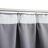 Blackout Curtain with Hooks Grey 290x245 cm