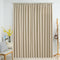 Blackout Curtain with Hooks Beige 290x245 cm