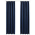 Blackout Curtains with Hooks 2 pcs Blue 140x245 cm