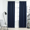 Blackout Curtains with Hooks 2 pcs Blue 140x245 cm