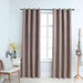 Blackout Curtains with Metal Rings 2 pcs Taupe 140x225 cm