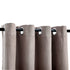 Blackout Curtains with Metal Rings 2 pcs Taupe 140x245 cm