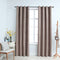 Blackout Curtains with Metal Rings 2 pcs Taupe 140x245 cm