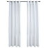 Blackout Curtains with Metal Rings 2 pcs Off White 140x245 cm