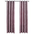 Blackout Curtains with Rings 2 pcs Velvet Antique Pink 140x175 cm