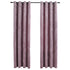 Blackout Curtains with Rings 2 pcs Velvet Antique Pink 140x225 cm