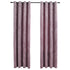 Blackout Curtains with Rings 2 pcs Velvet Antique Pink 140x245 cm