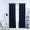 Blackout Curtains with Rings 2 pcs Velvet Dark Blue 140x245 cm