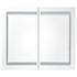 LED Bathroom Mirror Cabinet 80x12.2x68 cm