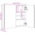 LED Bathroom Mirror Cabinet 80x12.2x68 cm