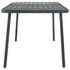 Garden Table Dark Grey 180x83x72 cm Steel