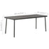 Garden Table Dark Grey 180x83x72 cm Steel