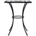 Mosaic Bistro Table Black and White 60 cm Ceramic