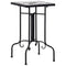 Mosaic Side Table Black and White Ceramic