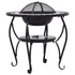 Mosaic Fire Pit Table Black and White 68 cm Ceramic