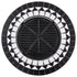 Mosaic Fire Pit Table Black and White 68 cm Ceramic