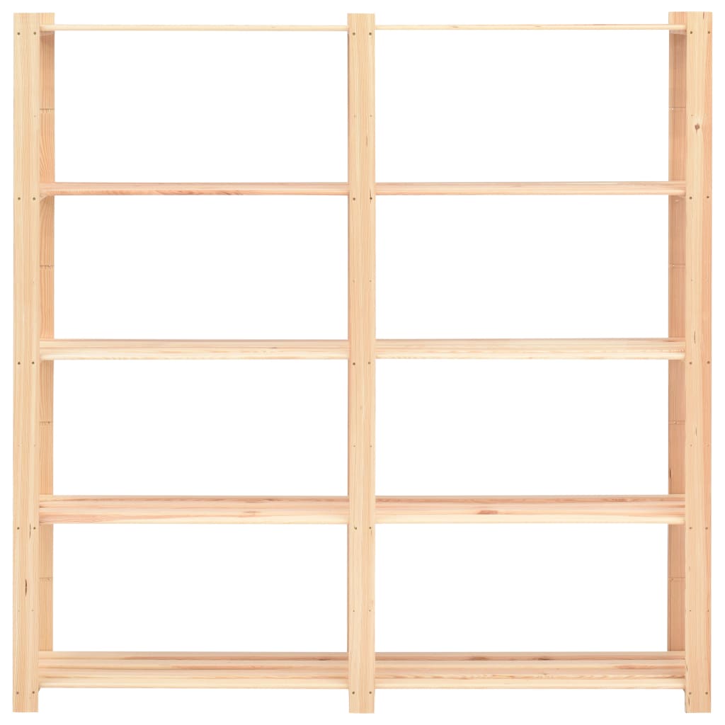 5-Tier Storage Rack 170x38x170 cm Solid Wood Pine 500 kg