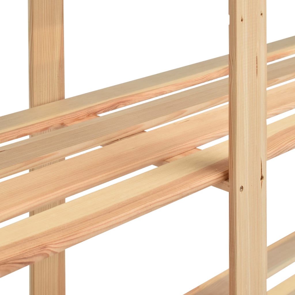 5-Tier Storage Rack 170x38x170 cm Solid Wood Pine 500 kg