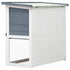 Outdoor Rabbit Hutch 1 Door Grey Wood