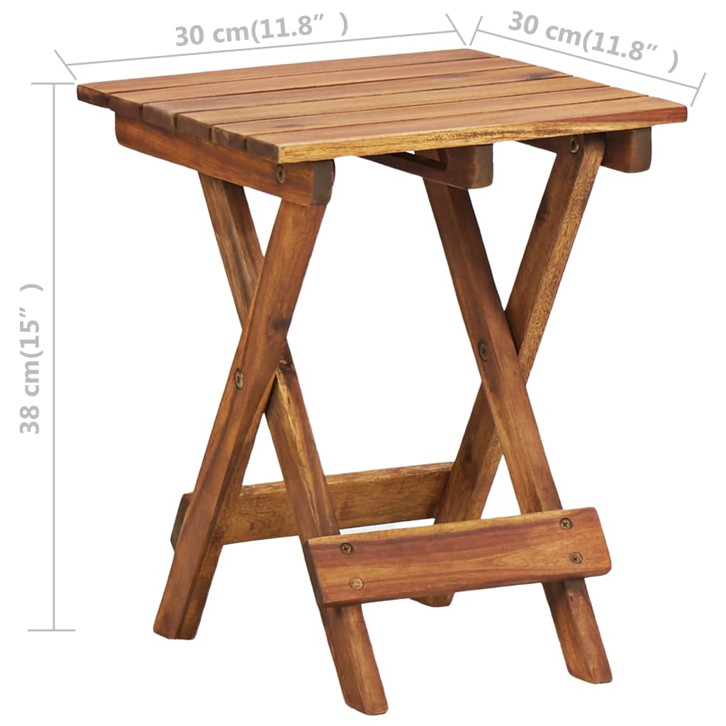 Plant Stand 30x30x38 cm Solid Acacia Wood