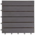 Decking Tiles 10 pcs Grey Wash 30x30 cm Solid Acacia Wood