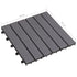 Decking Tiles 10 pcs Grey Wash 30x30 cm Solid Acacia Wood