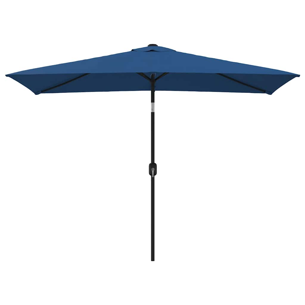 Outdoor Parasol with Metal Pole 300x200 cm Azure