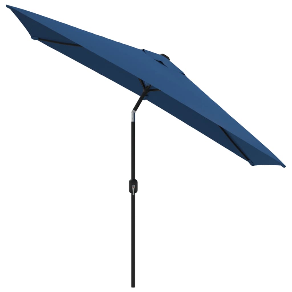 Outdoor Parasol with Metal Pole 300x200 cm Azure