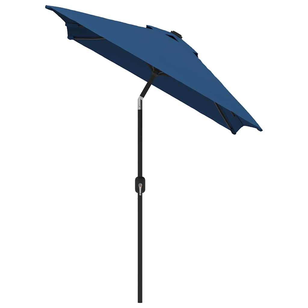 Outdoor Parasol with Metal Pole 300x200 cm Azure