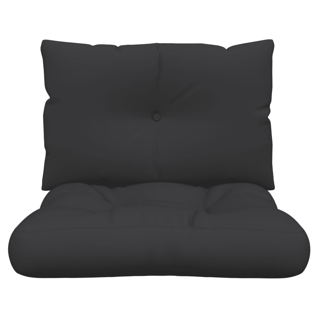 Pallet Cushions 2 pcs Black Fabric