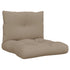 Pallet Cushions 2 pcs Taupe Fabric