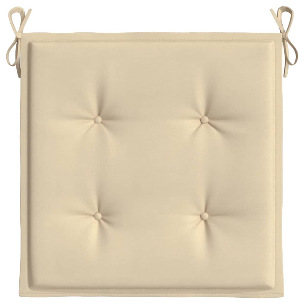 Garden Chair Cushions 4 pcs Beige 40x40x4 cm Oxford Fabric