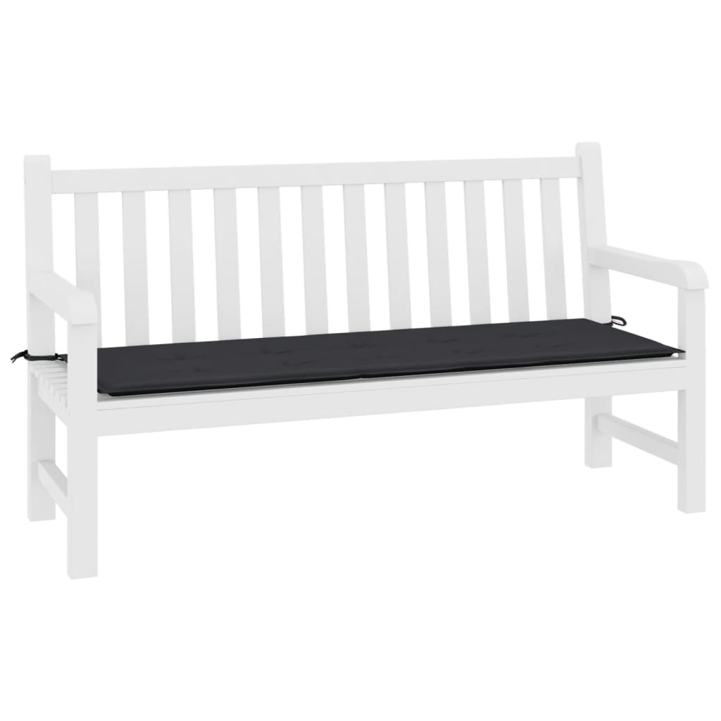 Garden Bench Cushion Black 200x50x4 cm Oxford Fabric