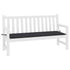 Garden Bench Cushion Black 200x50x4 cm Oxford Fabric