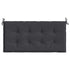 Garden Bench Cushion Black 120x50x4 cm Oxford Fabric