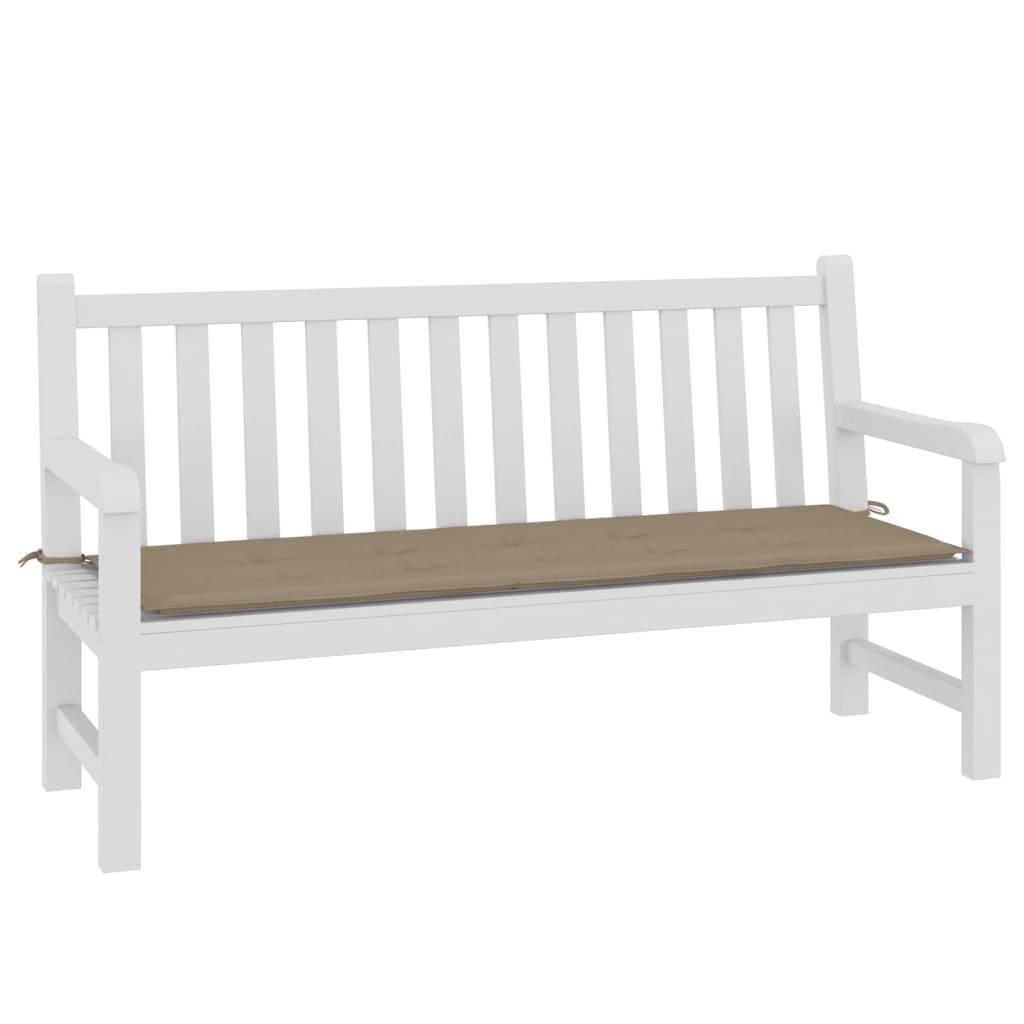 Garden Bench Cushion Taupe 150x50x4 cm Oxford Fabric