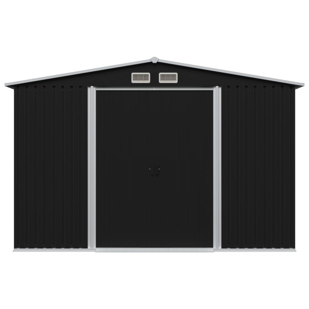 Garden Storage Shed Anthracite Steel 257x205x178 cm