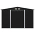 Garden Storage Shed Anthracite Steel 257x205x178 cm