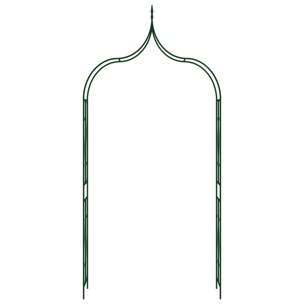 Garden Arch Dark Green 120x38x258 cm Iron