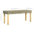 Bench 110 cm Natural Kubu Rattan and Solid Mango Wood