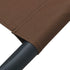 Outdoor Lounge Bed Fabric Brown