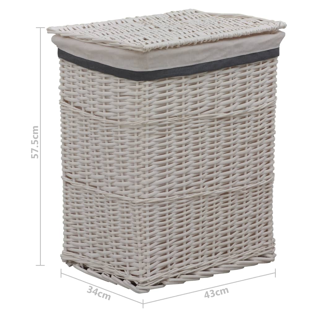 Laundry Basket White Willow