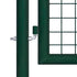 Fence Gate Steel 100x125 cm Green