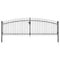 Double Door Fence Gate with Spear Top 400x175 cm