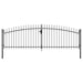 Double Door Fence Gate with Spear Top 400x175 cm