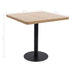 Bistro Table Light Brown 80x80 cm MDF