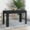 Dining Table Black 120x60x76 cm Engineered Wood