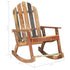 Garden Rocking Chair Solid Reclaimed Wood