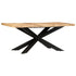 Dining Table 180x90x76 cm Solid Rough Mango Wood